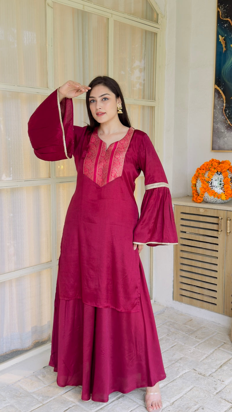 Shama Sharara Suit Set