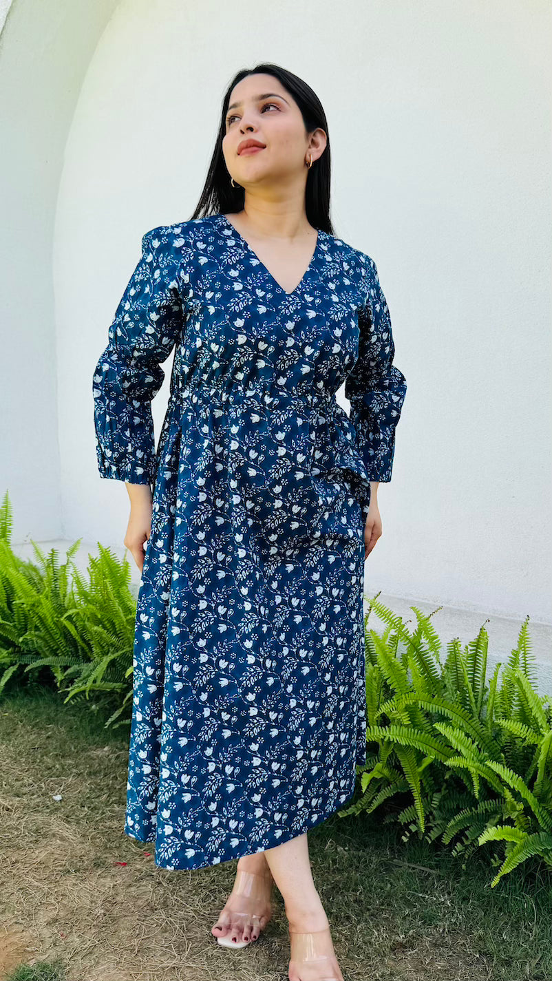 Indigo Midi Dress