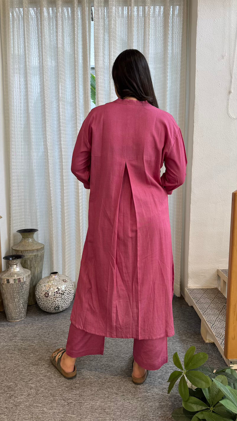 Rose Pink Cotton Co-ord