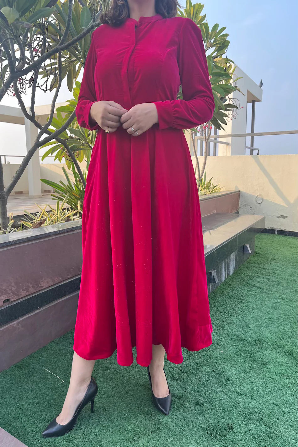 Aurora Velvet Dress