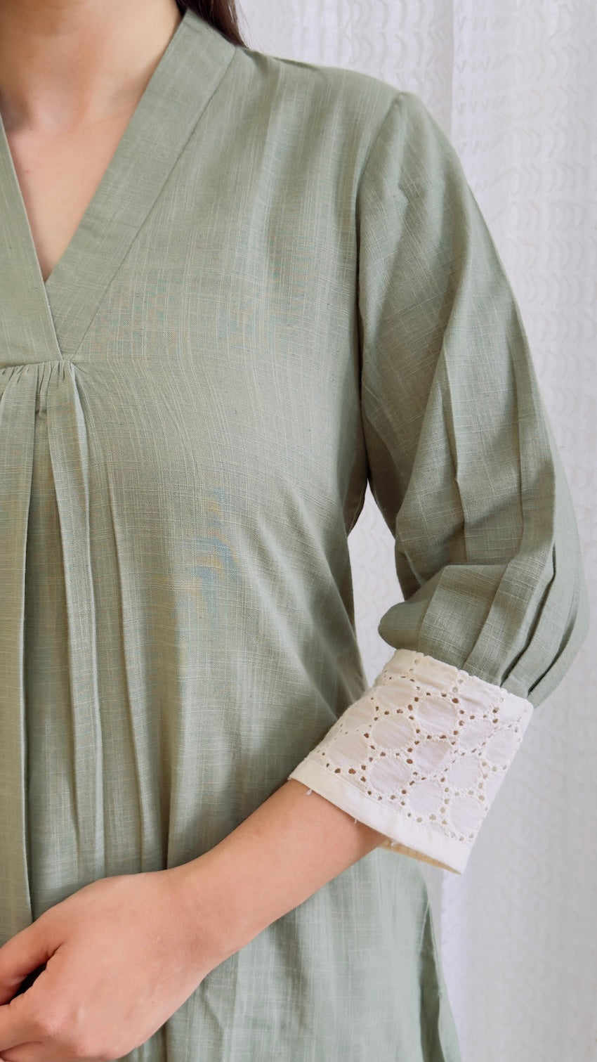 Anaya Pista Cotton Kurta Pant