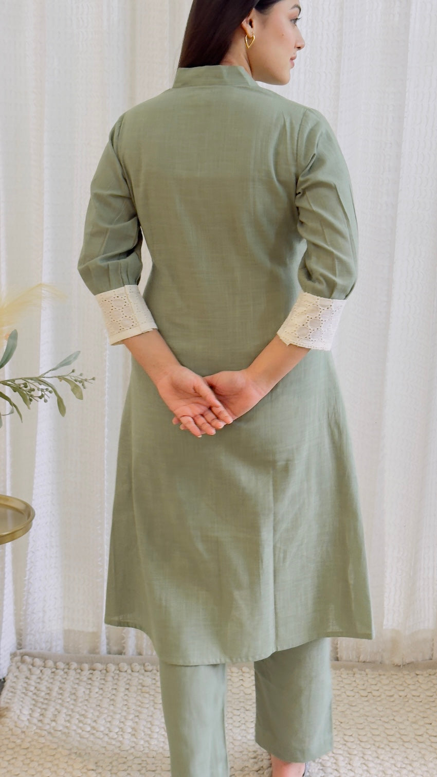 Anaya Pista Cotton Kurta Pant