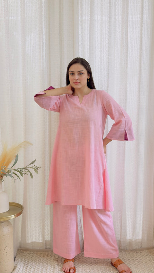Fida Pastel Pink Kurta Pant