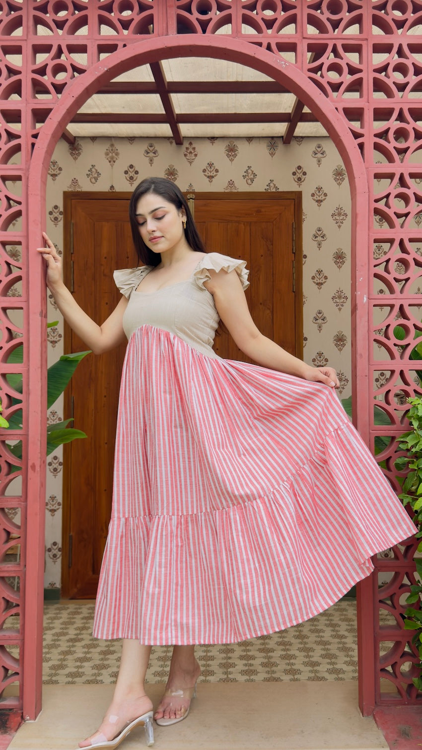 Sifra Flared Cotton Dress