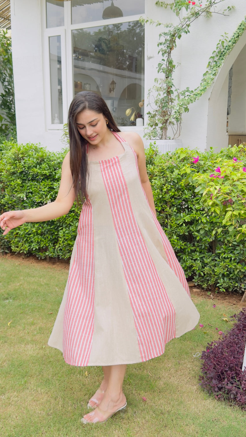Inaya Cotton Halter Dress