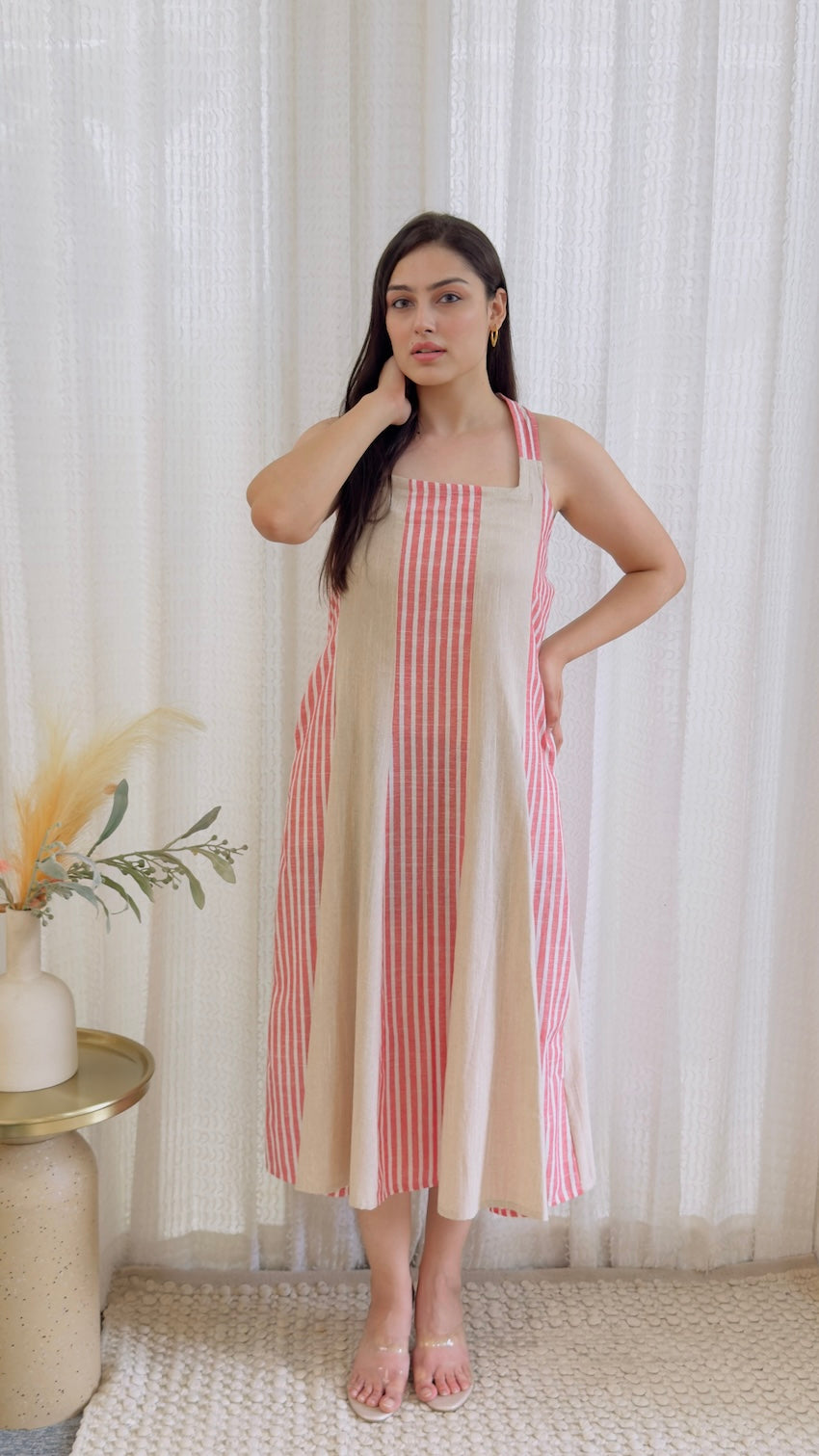 Inaya Cotton Halter Dress