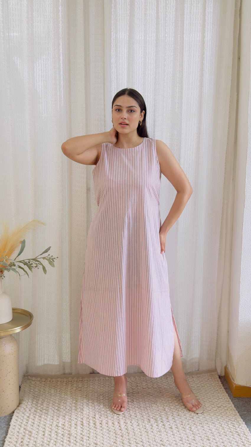 Amara A-Line Cotton Dress