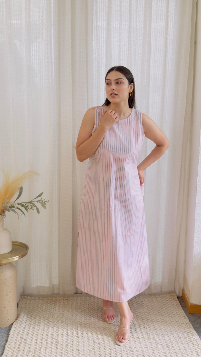 Amara A-Line Cotton Dress
