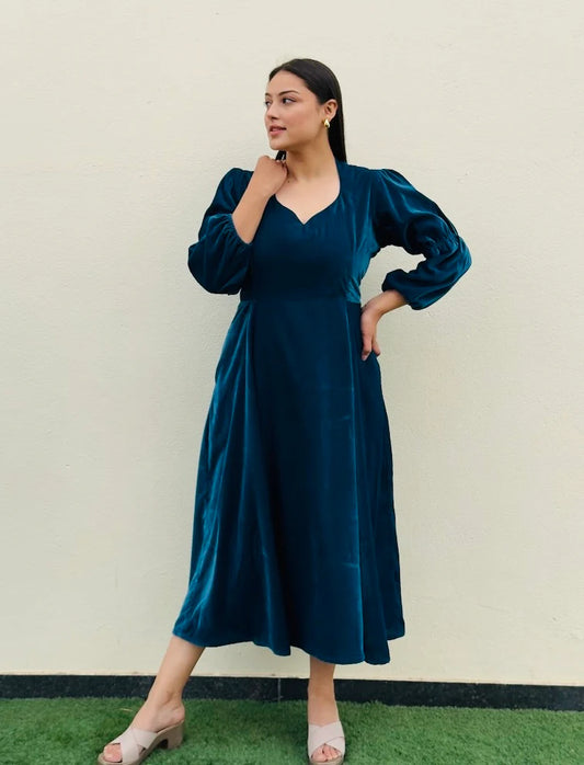 June Velvet Dress