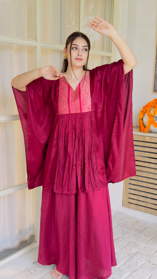 Geet Kaftan Sharara Set