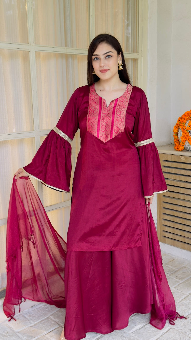 Shama Sharara Suit Set