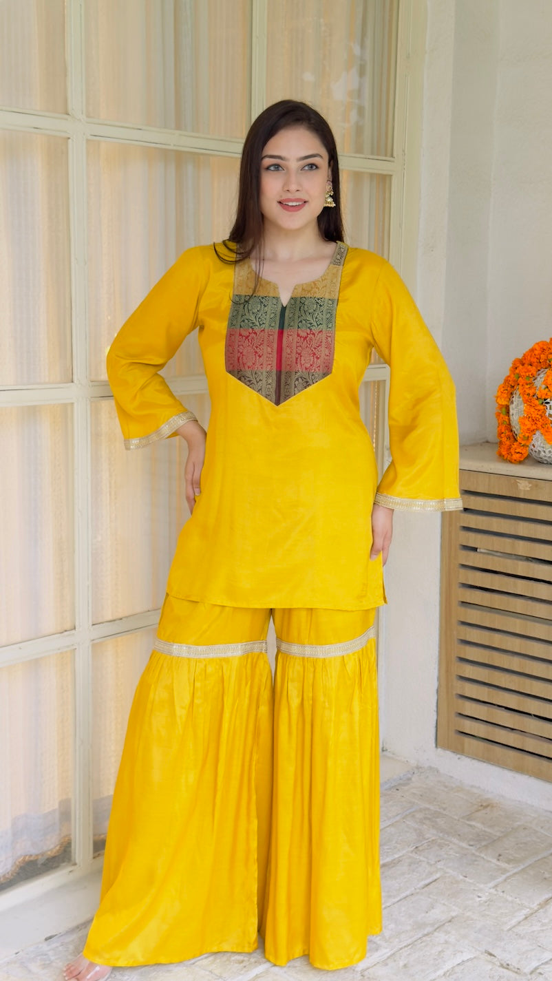 Heer Sharara Suit Set