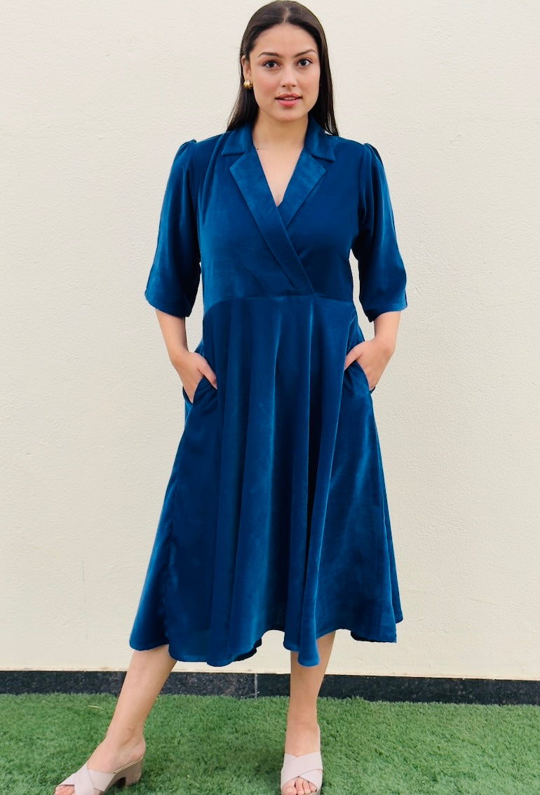 Iris Velvet Dress