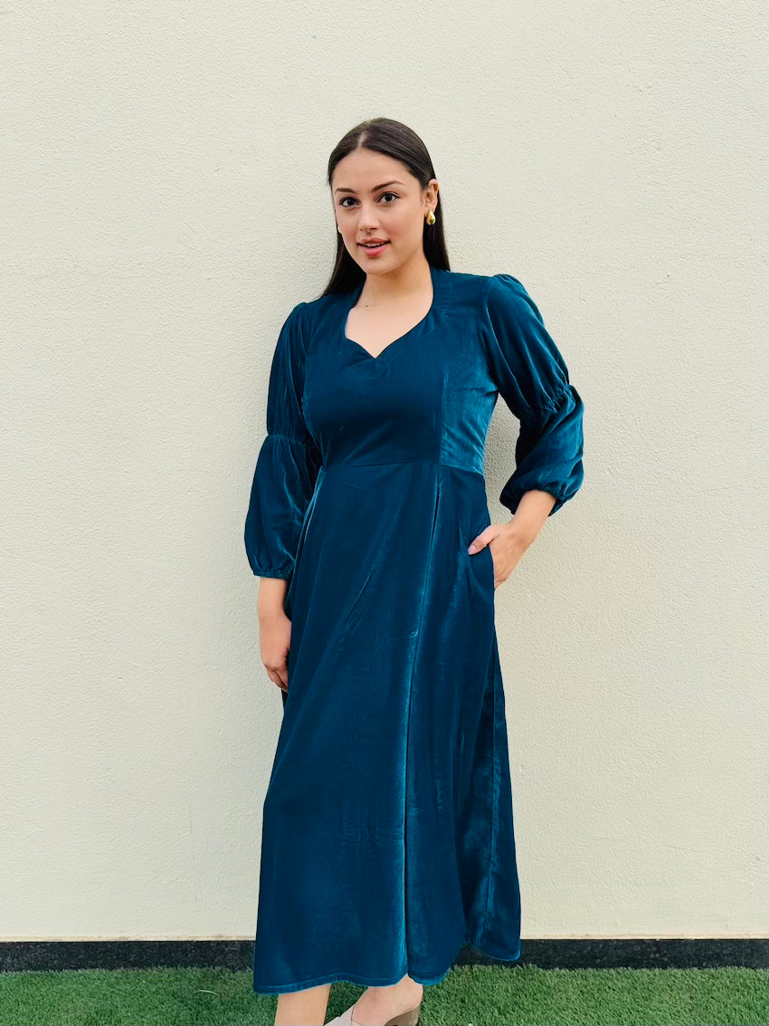 June Velvet Dress