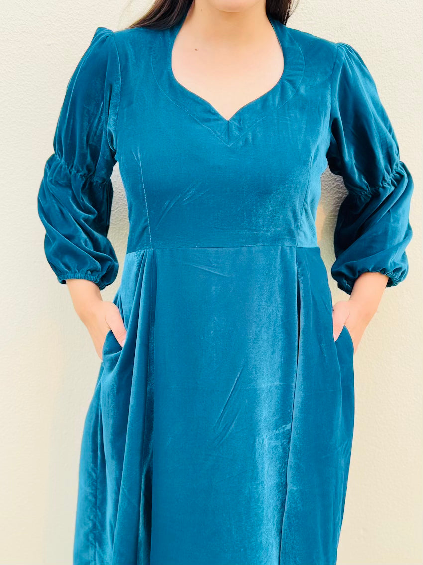 June Velvet Dress